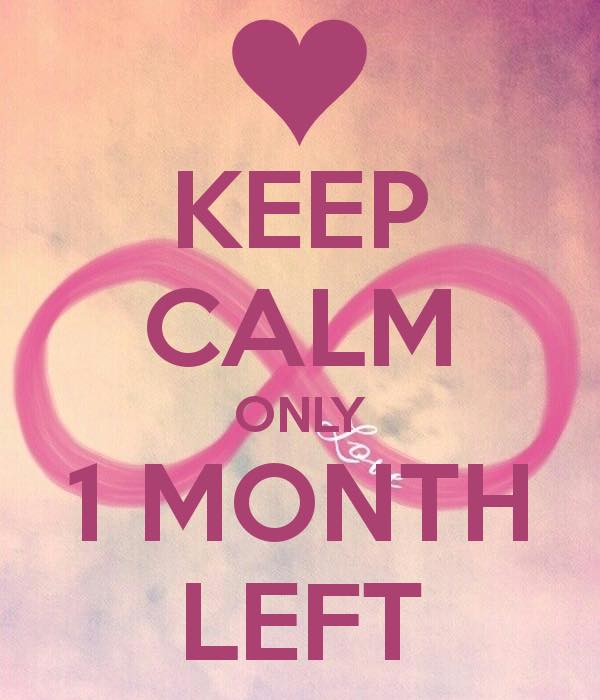 To już za miesiąc!